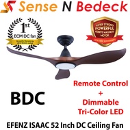 EFENZ ISSAC 52 Inch DC Motor Ceiling Fans with Tri-Color LED