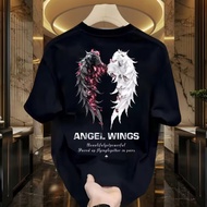 COD 20262025Year New Style Plus Size M-8XL Pure Cotton Breathable Short Sleeve Slimmer Look Cover Fl