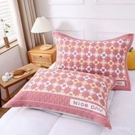 [One Pair Package] Pure Cotton Pillow Cover High-End Thickened Couple Pillow Cover No Lint Adult Fou