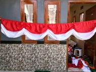 umbul umbul 6 METER DAN 3 METER BENDERA BACKGROUND KARET MERAH PUTIH