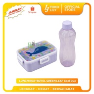 Greenleaf Cool Duo Lunch Box Set with Spoon and Fork + 500ml Water Bottle