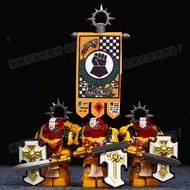 Compatible With Lego Space Marine Golden Knight Warhammer 40K Black Saint Extreme Warrior Building B