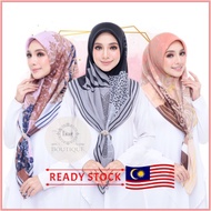 【TUDUNG BAWAL CORAK】Anti Kedut Tudung Hijab Galeria Tudung Bawal Cotton Tudung Corak Scarf Tudung Sa