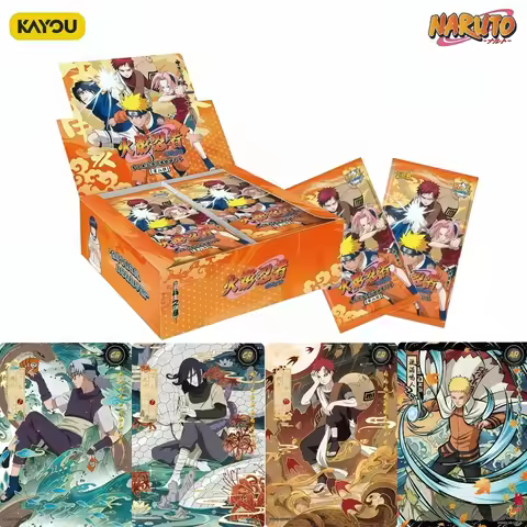 KAYOU Genuine Naruto Cards New Uzumaki Naruto MR Anime Collection Card Booster Pack Box Fight Chapte