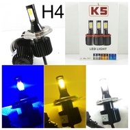 Turbo LED Headlamp Bulb K5 H4 - H 4 All Season 3 Colors Yellow White biru