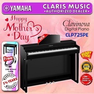 YAMAHA CLAVINOVA DIGITAL PIANO-NEW UNIT! (MODEL: CLP 725PE (CLP725 PE / CLP725PE / CLP725 / CLP725 POLISHED EBONY ) -PE