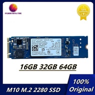 SSD M10แท้64GB 32GB 16GB PCIe M.2 2280 3.0 3D Xpoint NVMe โซลิดสเตทไดรฟ์ภายในสำหรับฮาร์ดไดรฟ์หน่วยความจำ Intel Optane