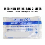 URINE BAG T-VALVE 2L (DISPOSABLE)