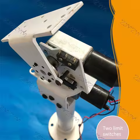 DC Dual-axis Gimbal Solar Tracking And Monitoring Robot Large Load And High Torque All Metal X-axis 