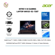 Acer Nitro V 15 ANV15-52-7287 15.6" FHD 165Hz Gaming Laptop ( C7-240H, 16GB, 512GB SSD, RTX4050 6GB,