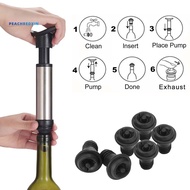 [Redxin] Red Wine Saver Fresh Preserver Vacuum Air Pump with 6 Silicone Bottle Stoppers