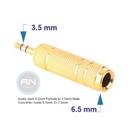 Audio Jack 6.5mm Female to 3.5mm Male Converter Audio 6.5mm To 3.5mm
