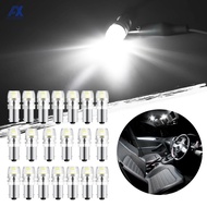20pcs Car COB LED BA9S T4W 233 1895 363 Lamps License Plate Dome Globes Bulbs Auto Marker Side Rever