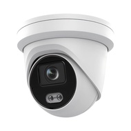DS-2CD2347G2-LU 2.8mm HIK 4MP Color-VU IP Camera, Outdoor Indoor PoE Turret Network Camera with 24/7
