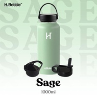 H2 Bottle Vacuum Insulated Water Bottle 1 Liter - Sage