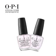 OPI Nail Polish Bundle - OPI Base Coat + OPI Top Coat (15ml) NTT10/NTT30