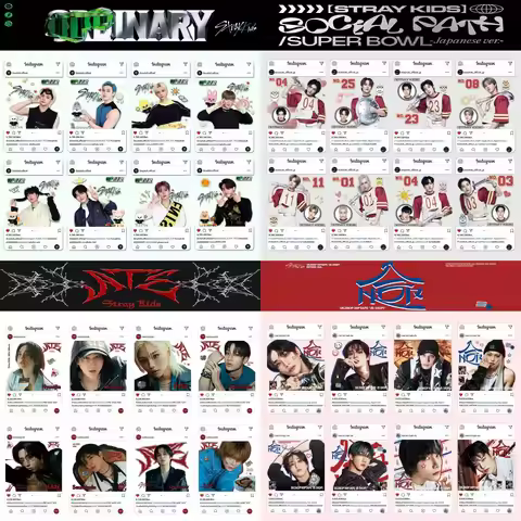 KPOP Stray Kids SKZOO Official HOP Album Photocard Lomo Card BangChan Lee Hyunjin Han Felix Seungmin