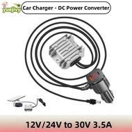 YUEJIPH DC Power Converter, 12V/24V to 30V Digital Display Boost Power Converter, Portable 3.5A Max 