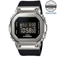 Time&amp;Time CASIO G-Shock นาฬิกาข้อมือ สีเงิน/ดำ สายเรซิน รุ่น GM-S5600-1DR (ประกัน CMG)