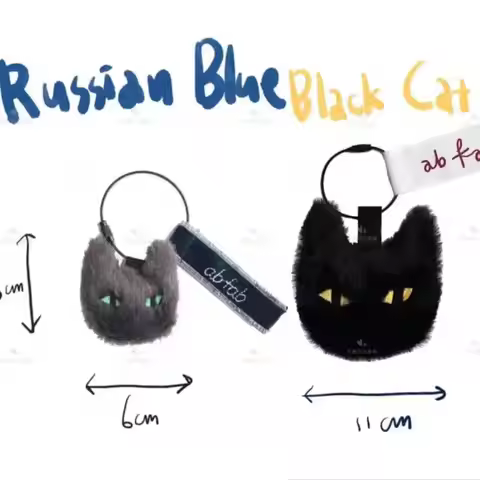 2023 Korean Wave New SUGA Concert Black Cat Grey Cat Keychain Bag Pendant Cute Sweet Accessories Fan