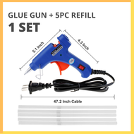 Alat Lem Tembak Lilin Kecil 30 Watt - Glue Gun / Pistol Lem Tembak Lilin Bakar dan Isinya 30 Watt Kecil Super Kuat