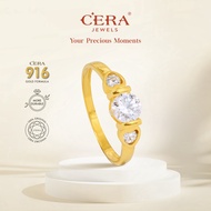 CERA 916 Gold Unforgettable Love Ring S9096