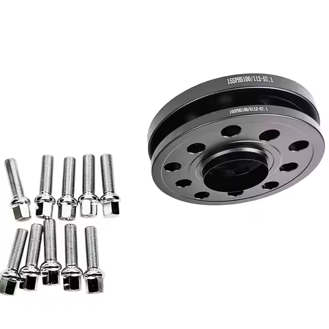 15MM 5x112 57.1 Centric Bore 6061-T6 Aluminum Wheel Spacers with extend 45mm ball shape 14X1.5 For V