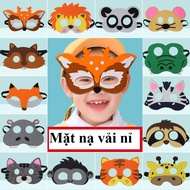 Extremely Cute Felt Children's Masks for Costumes with Animals in the Forest, suitable for preschool
