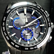 精工 SEIKO Astron GPS 太陽能手錶太陽能 GPS 衛星無線電手錶雙時區 SBXB107 8X 系列