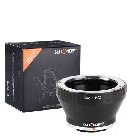 K&F Concept OM to PQ Lens Adapter for Olympus OM Mount Lens to Pentax Q Q7 Q10 Camera