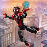 Compatible with Lego Superhero Black Spider-Man 76225 Miles Morales Doll Assembled Building Block To