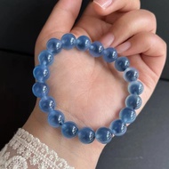 Sugar Heart Agate Beaded Straw Sugar Heart Agate Blue Crystal Bracelet Fresh Style Niche Design Agat