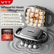 Germany VTT Massage Gun Pro 16 Heads Neck Massager Rechargeable For Shoulder, Back, Neck, Waist, Leg