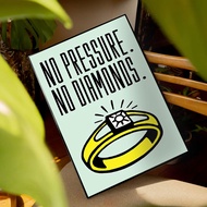 Deeka Frame Poster Quotes No Pressure Minimalist Typography & Quotes Aesthetic Room Wall Decoration
