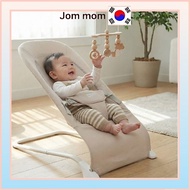 HelloDino Portable Baby Bouncer Lightweight Foldable Newborn Baby Bouncer with Safety Harness