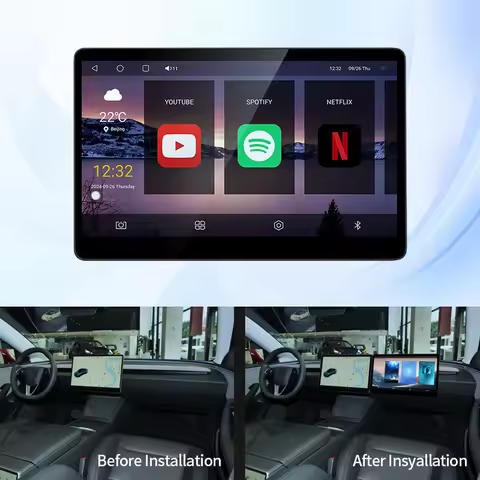 For Tesla Model 3/Y Copilot Carplay Monitor Passenger Entertainment Digital Display Screen Android C