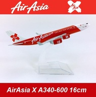 AirAsia X A340 AirAsia A320 Dragon Plane 16cm Alloy Metal Plane Model Toys