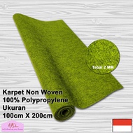 Karpet non woven lantai brudu bludru polos alas kasur duduk masjid mesjid mushola pameran panggung 1