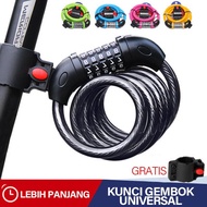 Anti-Theft Number 5-digit Bicycle Padlock Lock