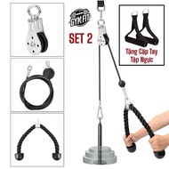 [GIVE HAND SET] Convenient Home GYM Pulley Cable Set, FULL BODY Workout