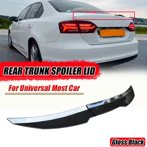 For E36 E46 E60 W204 Jetta Mk6 Passat CC Mazda3 Focus Car Rear Trunk High Kick Ducktail Boot Spoiler