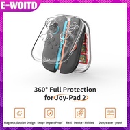 E-WOITD Transparent Storage Case For Switch 2 Joy-cons Handle Dust-proof Clear Protective Case For S