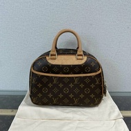LV 中古老花金扣珍妮手提包 28*20*11 98新配件塵袋鑰匙鎖