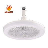 Ceiling Fans with Remote Control and Light Lamp Fan E27 Converter Base Smart Silent Ceiling Fans LED Lamp Fan Ceiling Fans for Bedroom Living Room
