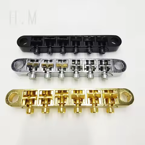 Tune Roller Saddle Guitar Bridge For LP 6 String Electric Guitar Fixed Saddle Bridge Guitar accessor