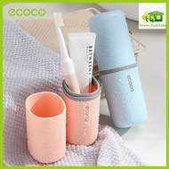 ECOCO กล่องใส่แปรงสีฟัน แบบพกพา วัสดุที่ปลอดภัย ที่ใส่แปรงสีฟันพกพา มี 4 สี