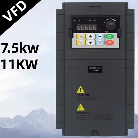 VFD 7.5KW 11KW 3000Hz High-performance vector type frequency converter AC380v three-phase motor freq