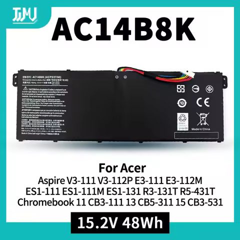 AC14B8K Laptop Battery for Acer Aspire R3-131T R5-471T R5-571T E3-111 E3-112 ES1-511 ES1-512 ES1-531