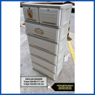 ➹ ♻ ∇ Orocan cubico drawer 6 layer durabox