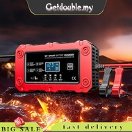 [Getdouble.my] 6A 12V Car Battery Charger Maintainer Trickle Charger Moto Battery Charger Car and Mo
